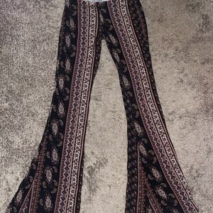 Boho Pattern Flare Pants